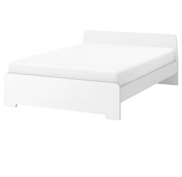 IKEA ASKVOLL WHITE double bed frame £58.80 PicClick UK